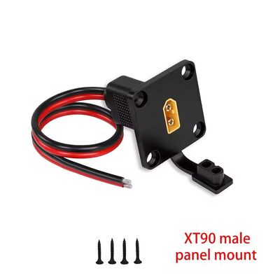 100cm 12 AWG XT60 Panel de montaje de cable XT90 de cable masculino a femenino Generador solar / batería LiPo / adaptador de drones FPV
