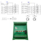 Converter of Open Collector HTL 24v into Differential TTL 5v Signal 4 Ways Universal