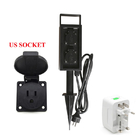 Outdoor Garden In-ground Lawn Insertion Electrical Power Sockets Outlet Stake 10A AC250V