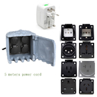 Outdoor Garden Electrical Power Outlet Socket Box Resin Enclosure Waterproof Stone-looking