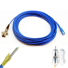 Cable de extensión acorazado al aire libre de la fibra óptica con el adaptador del conector del SC montado