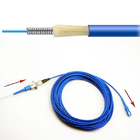 Cable de extensión acorazado al aire libre de la fibra óptica con el adaptador del conector del SC montado