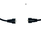 Cable hembra-varón de carga magnético de la extensión del cable del adaptador de Pogo Pin Connector DC