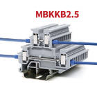 Equipo 500V 24A de los bloques de terminales del carril del estruendo de la abrazadera del tornillo del doble capa de MBKKB2.5 MBKKB-2.5