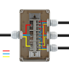 Soporte impermeable de la pared de la caja de conexiones 158*90*60m m de la distribución de cable con el equipo de la asamblea de los conectores