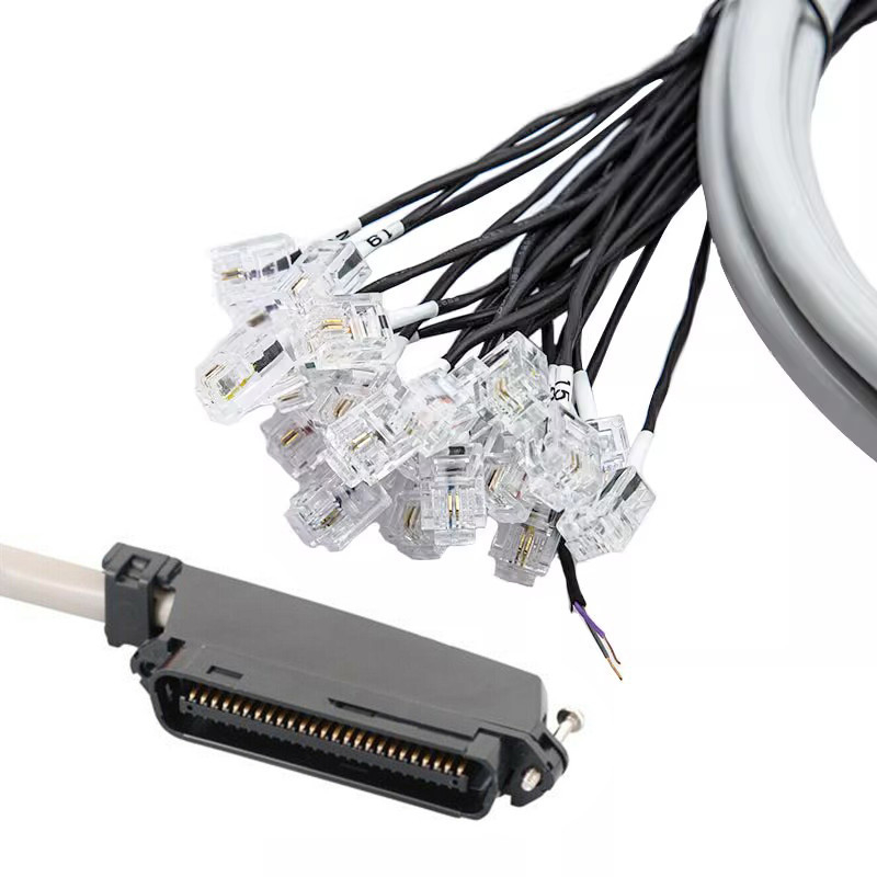 Adaptador de conector RJ21 a RJ11 RJ21-RJ11 Cables troncales de separación de 25 pares para VG224 VG248 VG228