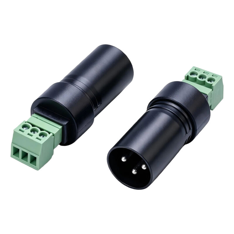XLR 3 Pin Plug Socket to Screw Terminals Audio Breakout Converter Adaptador para altavoz Micrófono Mixer de iluminación de escenario