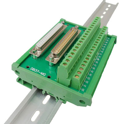 Bloque de terminales de Pin Male Female Dual Connectors del submarino 37 de DB37 D que ata con alambre al tablero del desbloqueo