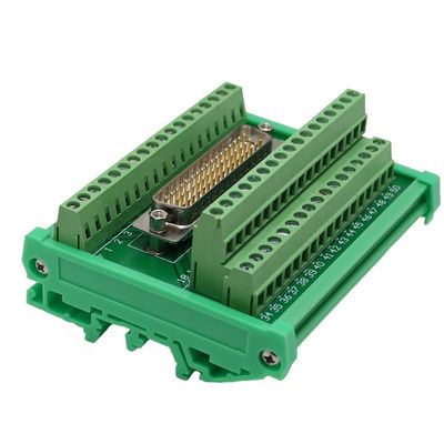 DB50 tipo sub masculino del carril del estruendo del conector de cable del adaptador del tablero del desbloqueo del bloque de terminales del zócalo D