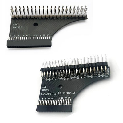 hembra dual de la fila del perno de 1.27m m 2 x 20 al convertidor del tablero del PWB de Pin Headers Adapter del varón de 2,54 milímetros